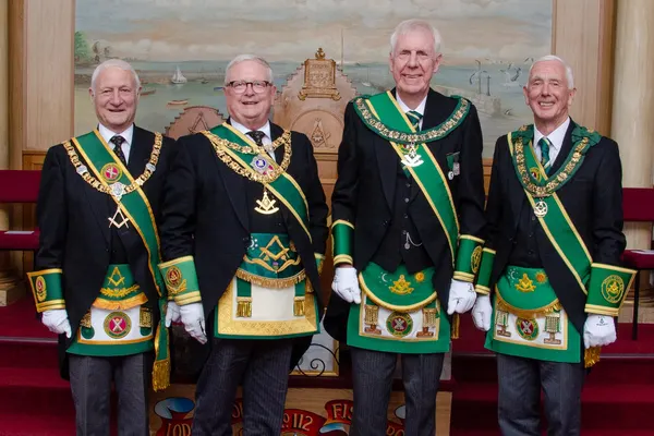 Provincial Grand Master with Grand Master and Depute Grand Master